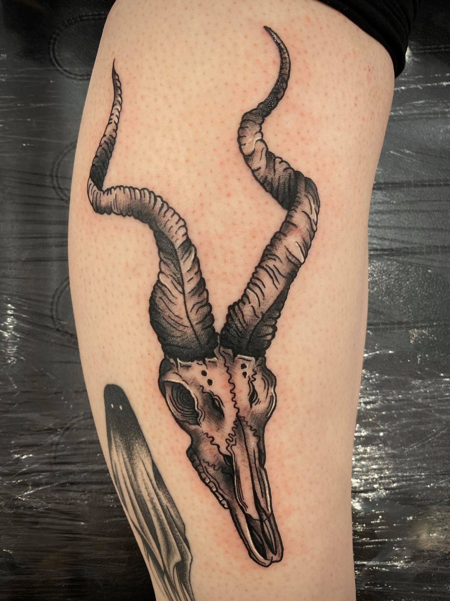 Completed the other matching Kudu skull on @caseyy24 Once again, I have the  best clients that will travel here to Virginia, only a few… | Instagram
